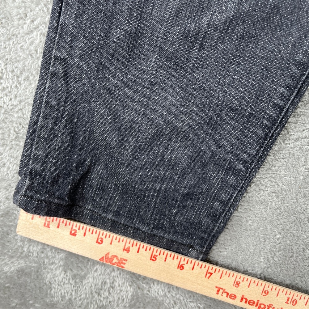 Syndicate Core Jeans Mens 38x33 Gray Straight Leg Denim Streetwear Minimal - Picture 12 of 13